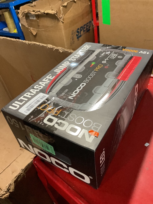 Photo 1 of (used)(incomplete) NOCO Boost Pro GB150 3000A UltraSafe Car Battery Jump Starter, 12V Battery Pack, Battery Booster, Jump Box, Portable Charger and Jumper Cables for 9.0L Gasoline and 7.0L Diesel Engines