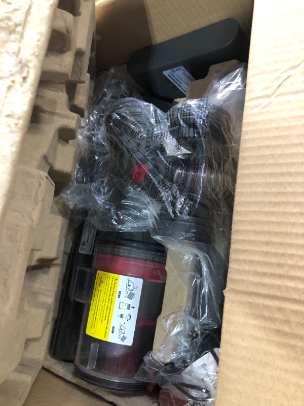 Photo 1 of ***(NO RETURNS OR REFUNDS/ FOR PARTS ONLY/ NON FUNCTIONAL)***
Cordless Vacuum Cleaner Rechargeable with 2200mAh Detachable Battery, Powerful Vacuums with 2 Adjustable Modes, Lightweight Portable Stick Vacuum for Home (Vermilion Red)