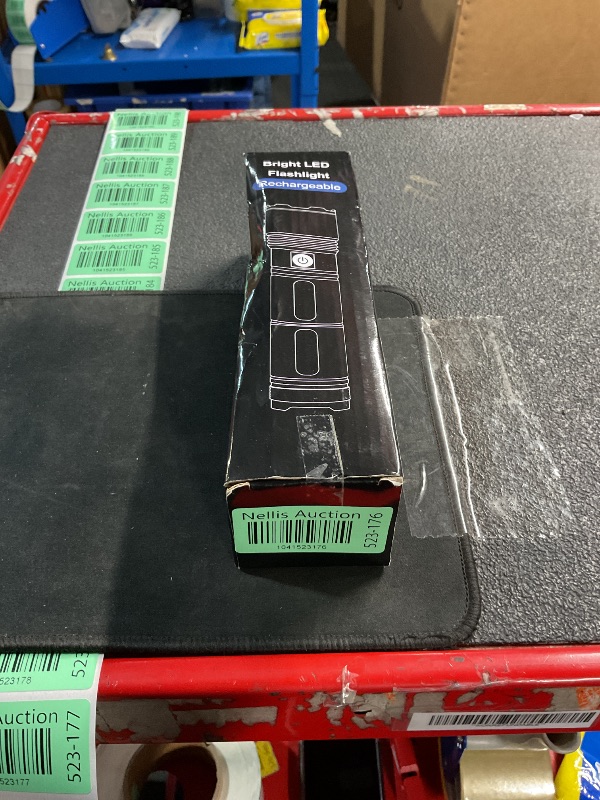 Photo 1 of Large Size & High Powered Flashlight, Flashlights High Lumens 1000000, Super Bright Flashlight, Rechargeable Flashlights LED, Adjustable Tactical Flash light, Waterproof Flash Light for Home Emergency