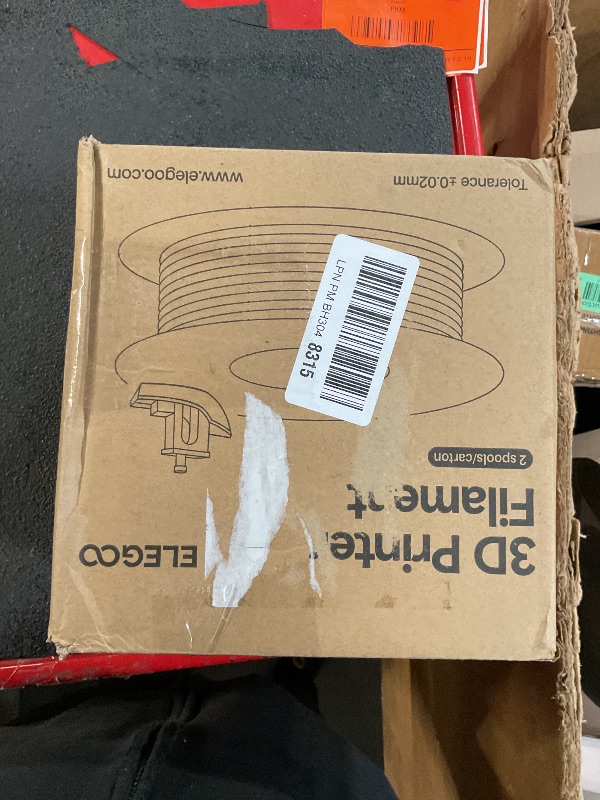 Photo 1 of ***(PARTIAL SET/ MISSING ONE)***
ELEGOO PLA Filament 1.75mm Black 2KG, 3D Printer Filament Dimensional Accuracy +/- 0.02mm, 2 Pack 1kg Cardboard Spool(2.2lbs) 3D Printing Filament Fits for Most FDM 3D Printers