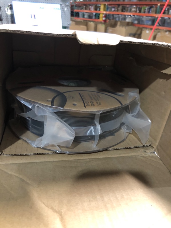 Photo 1 of ***(PARTIAL SET/ MISSING ONE)***
ELEGOO PLA Filament 1.75mm Black 2KG, 3D Printer Filament Dimensional Accuracy +/- 0.02mm, 2 Pack 1kg Cardboard Spool(2.2lbs) 3D Printing Filament Fits for Most FDM 3D Printers