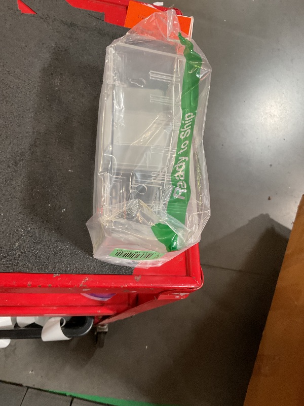 Photo 1 of 9" x 3.5" x 3.5" Adjustable Label Dispenser 4 Disks Sticker Roll Holder Acrylic Sticker Dispenser Dissolvable Food Label Sticker Holder Organizer Label Stand for Date Sticker Label Desktop?no Label