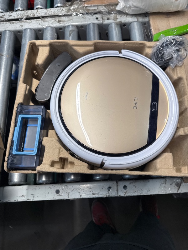 Photo 1 of ***(PARTS ONLY/ NON REFUNDABLE/ NO RETURNS OR REFUNDS)***
ILIFE V5s Plus Robot Vacuum and Mop Combo, Works with 2.4G WiFi, Alexa/App/Remote Control, Automatic Self-Charging Robotic Vacuum Cleaner, for Pet Hair, Hard Floor, Low Carpet (V5s Pro Upgraded)