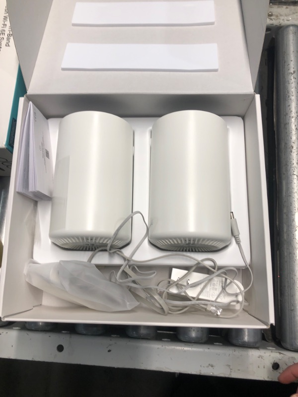 Photo 1 of (POWER TESTED) TP-Link Deco AXE5400 Tri-Band WiFi 6E Mesh System(Deco XE75) - Covers up to 5500 Sq.Ft, Replaces WiFi Router and Extender, AI-Driven Mesh, New 6GHz Band, 2-Pack