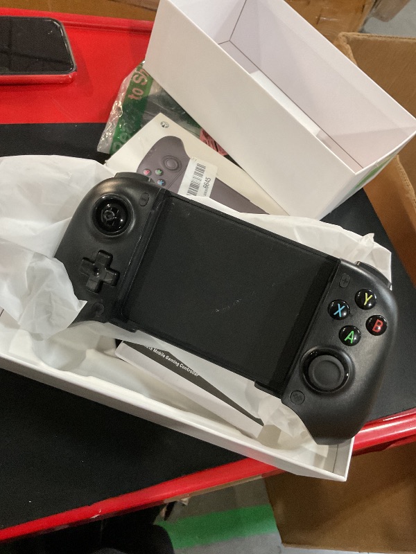 Photo 1 of **NONREFUNDABLE, LEFT JOYSTICK DAMAGED**8Bitdo Ultimate Mobile Gaming Controller for Android devices, Bluetooth Mobile Game Controller with Hall Effect Joysticks and Hall Triggers (Black)