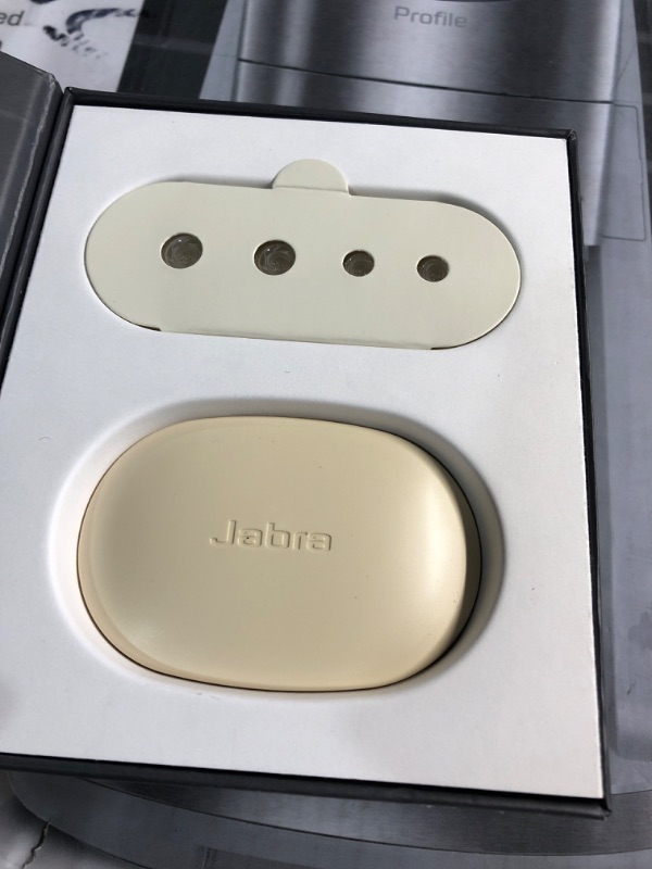 Photo 1 of Jabra Enhance Plus Self-Fitting OTC Rechargeable Hearing Aids for Advanced Hearing Enhancement, Music and Calls – (Incompatible with Android) 4 Mics and Powerful Speakers, Made for iPhone – Gold Beige