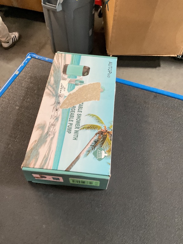 Photo 1 of AUTOPkio Portable Camping Shower, 6000mAh Rechargeable Camp Shower Pump with USB Cable & Electric Outdoor Shower Head Sprayer for Camping, Hiking, Pet Bathing, Washing