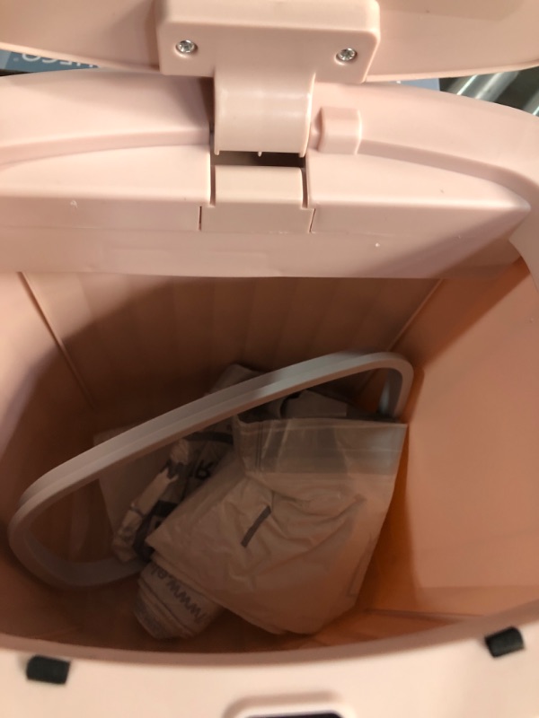 Photo 1 of ***(MINOR DAMAGE/ SEE NOTES)***
ELPHECO 3.5 Gallon Waterproof Motion Sensor Bedroom Trash Can with Lid, Automatic Garbage Bin for Bathroom Living Room Office, Pink