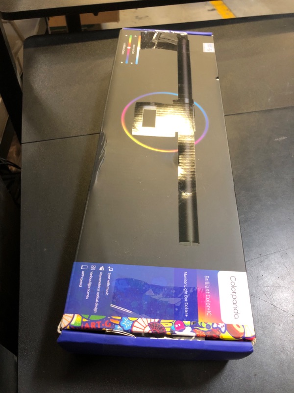 Photo 1 of RGB Monitor Light Bar, LED Dual Light Source Adjustable Cool Mix Warm Light Color Temperature Eye Protection Anti-Glare Desk Lamp Touch Control for Home Office PC Computer Compatible with Alexa