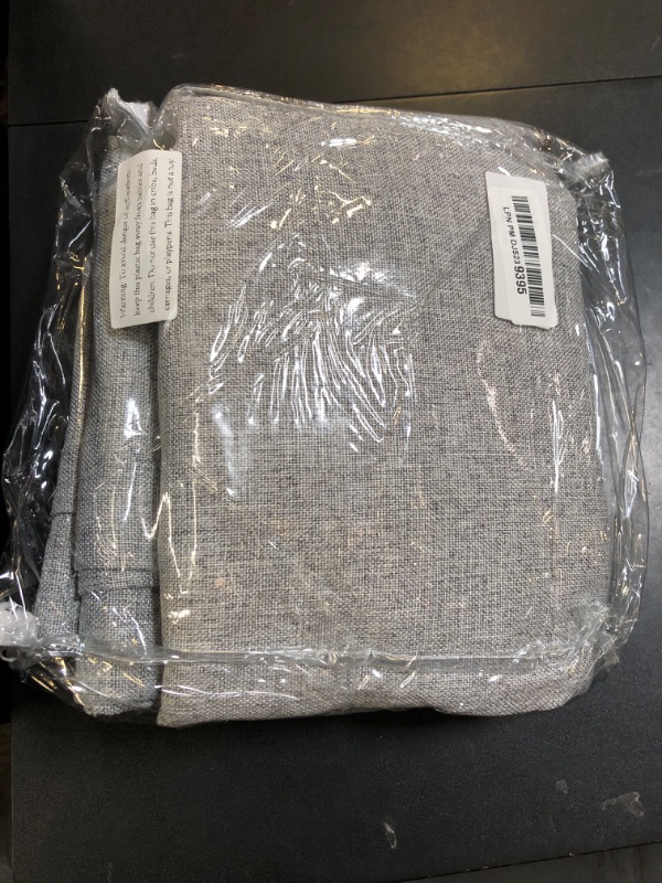 Photo 1 of 100% Blackout Shield Linen Blackout Curtains for Bedroom, Thermal Insulated Curtains 54 Inch Length 2 Panels Set, Grommet Drapes for Living Room, 46” W x 54” L, Grey