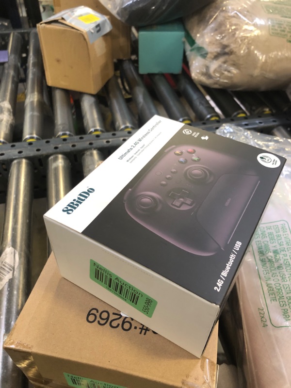 Photo 1 of 8Bitdo Ultimate 2.4G Wireless Controller, Hall Effect Joystick Update, Gaming Controller with Charging Dock for PC, Android, Steam Deck & Apple (Black)