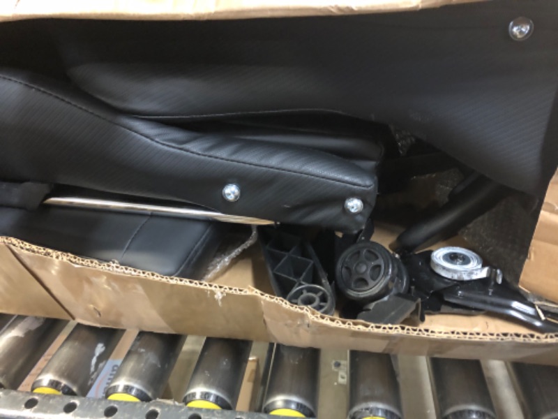 Photo 1 of AA Products Gaming Chair Ergonomic High Back Computer Racing Chair Adjustable Office Chair with Footrest, Lumbar Support Swivel Chair - Black