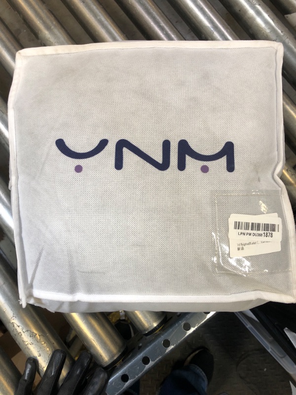Photo 1 of YnM Exclusive 15lbs Weighted Blanket, Smallest Compartments with Glass Beads, Bed Blanket for One Person of 140lbs, Ideal for Twin or Full Bed (48x72 Inches, 15 Pounds, Dark Grey)