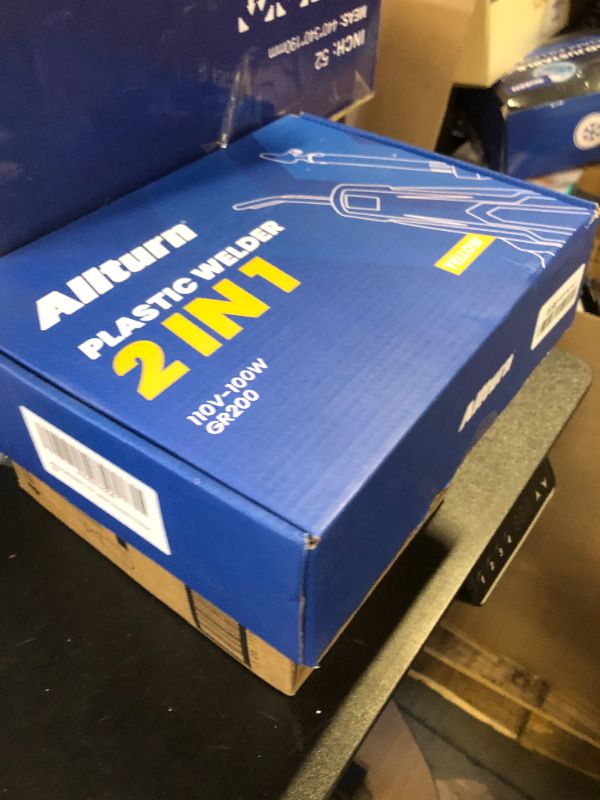 Photo 1 of Allturn Plastic Welder,Plastic Welding Kit 3 in 1,Plastic Repair Welder Kit,1000pcs Plastic Welding Staples,Plastic Welding Rods Kit,Repair for Most Thermoset Plastics,Yellow