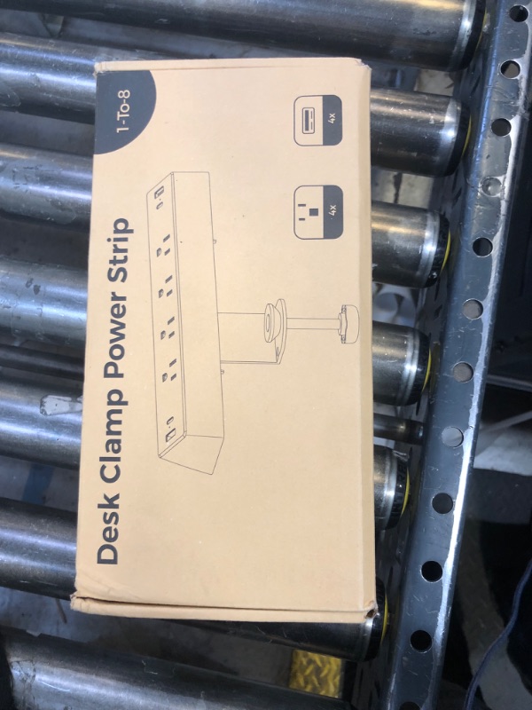 Photo 1 of Desk Clamp Surge Protector, 10 FT Extension Cord, Fast Charging Station with 4 AC Outlets 2 USB-A and 2 USB-C Ports, Fit 1.7 inch Tabletop Edge, Desk Power Strip for Home Office Room