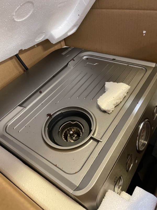 Photo 1 of COWSAR Espresso Machine 15 Bar, Semi-Automatic Espresso Maker with Bean Grinder and Milk Frother Steam Wand, 75 Oz Removable Water Tank for Cappuccino, Latte, Stainless Steel