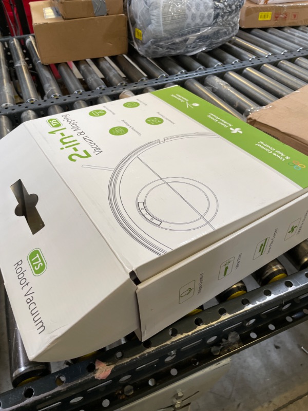 Photo 1 of Robot Vacuum and Mop Combo, 2 in 1 Mopping Robot Vacuum Cleaner with Schedule, Wi-Fi/App/Remote, 2000Pa Max Suction, Self-Charging Robotic Vacuum, Slim, Ideal for Hard Floor, Pet Hair, Low-Pile Carpet