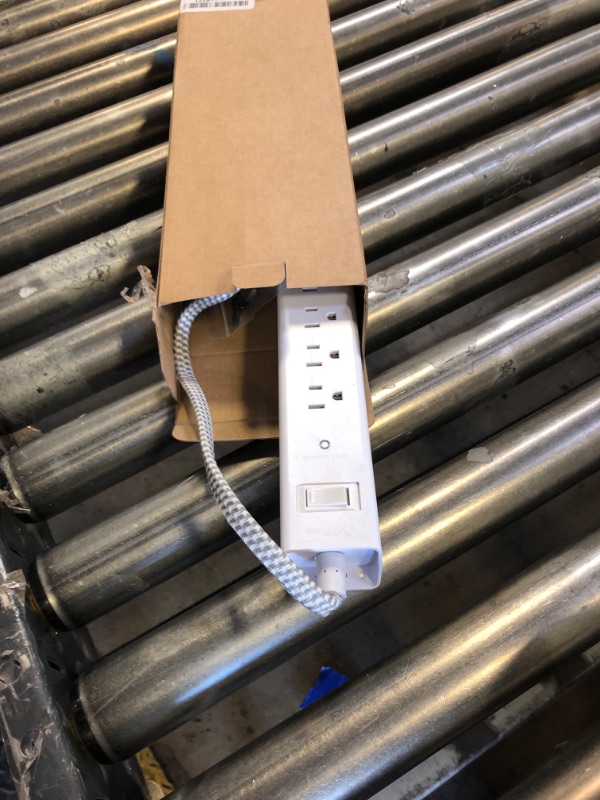 Photo 1 of 15FT Power Strip Surge Protector, Extension Cord with Multiple Outlets, 6 AC Outlet 4 USB (2 USB C), Flat Plug, Wall Mount, Multi Plug Outlet Extender for Home Office Dorm Room Essentials