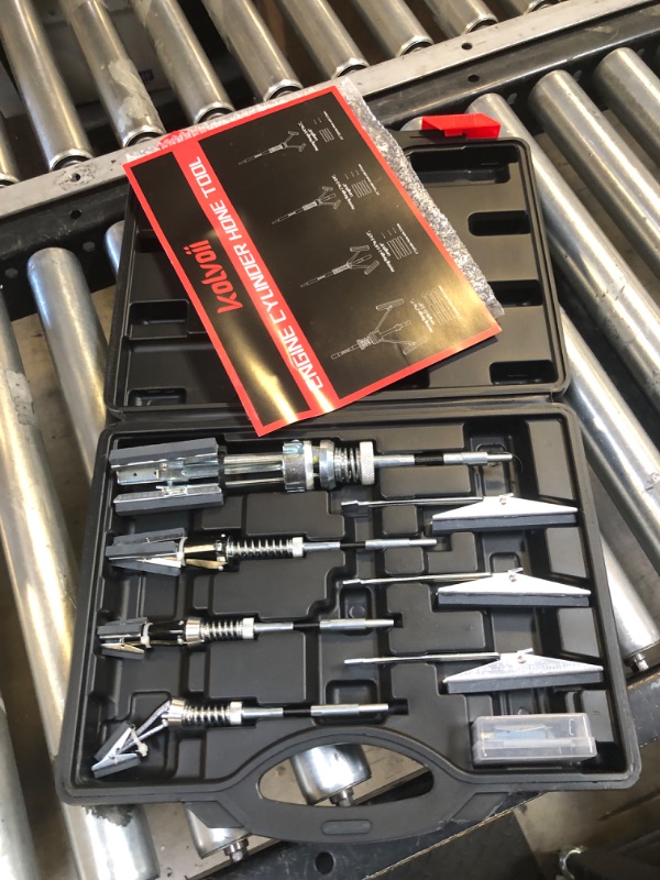 Photo 1 of Kolvoii Cylinder Hone Tool Set with Tool Box, Adjustable Engine Cylinder Honing Tool for Sizes 3/4" to 7" Cylinders, 1-1/8", 3" and 4" Diameters with Extra 11 Piece Replacement Honing Stones 220 Grit
