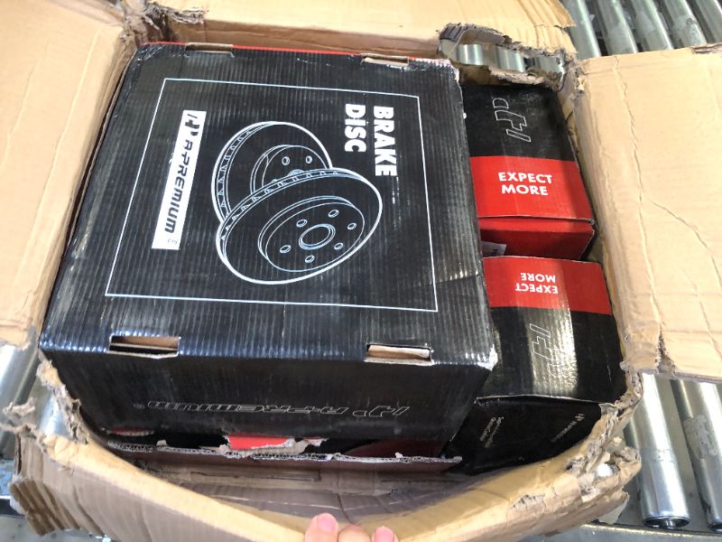 Photo 1 of A-Premium Front and Rear Vented Disc Brake Rotors + Ceramic Pads Kit Compatible with Select Mercedes-Benz Model - E320 2003-2005, E350 2007-2009, 12-PC Set