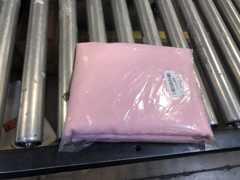 Photo 1 of Pink Backdrop Curtain for Parties Rod Pocket Pink Curtains Photography Backdrop Drapes Privacy Fabric Decoration for Birthday Party Wedding Baby Shower Home Decor, 5ft x 7ft, 2 Panels