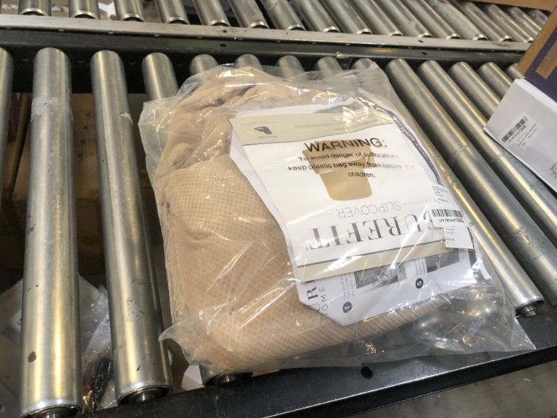 Photo 1 of SureFit Home Décor SF38703 Large Lift Recliner Chair Cover, Form Fit, Polyester/Spandex, Machine Washable, One Piece, Cream Color