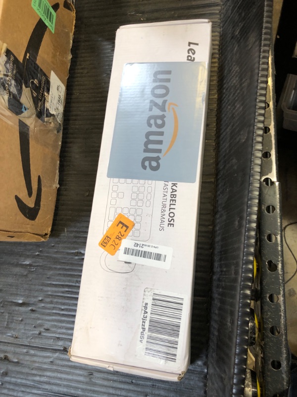 Photo 1 of LeadsaiL White Wireless Keyboard and Mouse Combo, Full-Sized Ergonomic Computer Keyboard, 2.4GHz USB Cordless Keyboard Silent Mouse Set, 12 FN Shortcuts for Windows MacOS Laptop Computer