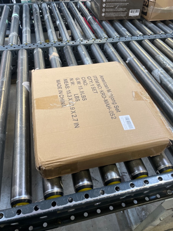 Photo 1 of GUSTARIA American Mahjong Set, Mahjongg Game Set with 166 Numbered 1.5" Large Size Tiles?Green?,Brown Carrying Case, English Manual(Majiang, Mah Jongg)