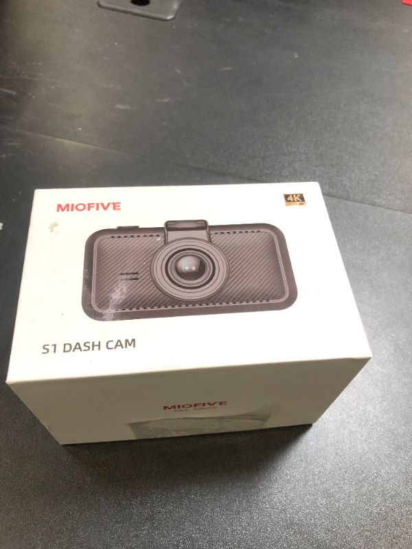 Photo 1 of Miofive Car Camera 4K Resolution, WiFi, Bluetooth, GPS Dash Cam, 3-Inch IPS Screen, Night Vision, Loop Recording, HDR, App Control, and Supports up to 512GB with a Free 32GB Card Included