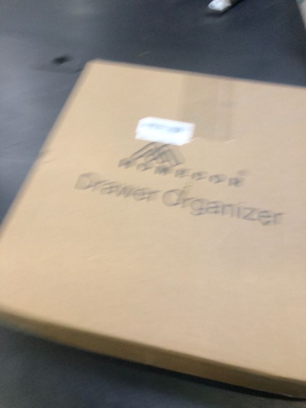 Photo 1 of Homecor Silverware Organizer - Expandable Large Kitchen Drawer Organizer Utensil Organizer with 2 Removable Knife Blocks, 22"x 19"Cutlery Tray Drawer Dividers for Kitchen Flatware(6-9 Slots) (Black)