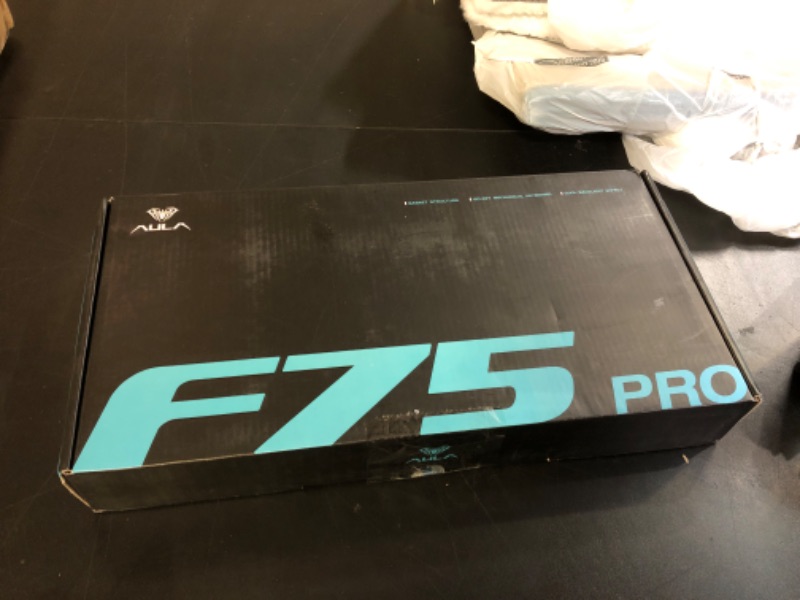 Photo 1 of AULA F75 Pro Wireless Mechanical Keyboard,75% Gasket Hot Swappable Custom Keyboard,RGB Backlit,Pre-lubed Reaper Switches,Side Printed PBT Keycaps,2.4GHz/USB-C/BT5.0 Mechanical Gaming Keyboard