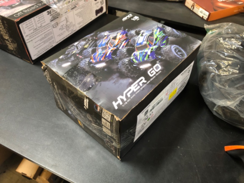 Photo 1 of HYPER GO H16BM 1/16 RTR Brushless Fast RC Cars for Adults, Max 42mph Electric Off-Road RC Truck, High Speed RC Car 4X4 Remote Control Car with 2 Lipo Batteries for Adult, Compatible 3S Lipo
