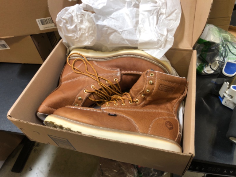 waterproof moc toe work boots