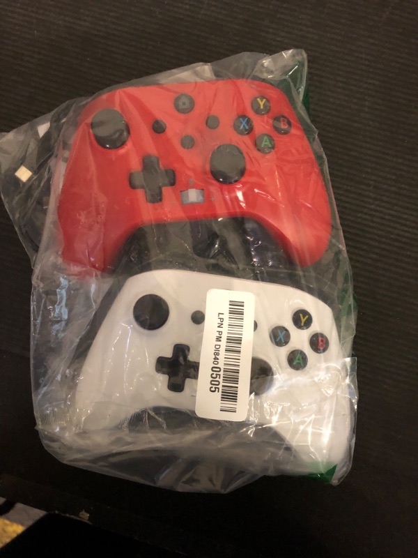 Photo 1 of Dinosoo 2 Pack Wireless for Xbox Controller Series X|S, Xbox One & PC Windows 10/11, Hall Effect Joysticks Built-in Battery Dual Vibration Turbo Macro Function, with 2.4GHz Adapter - Requires Upgrade