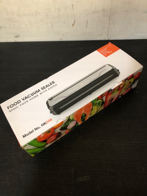 Photo 1 of Vacuum Sealer for Food, Multi-Functional Vacuum Sealer Machine Compact Air Sealing System with Build-in Cutter, LED Indicator Dry & Moist Modes with 15 Vacuum Bags for Food Vacuum Sealing (Silver)