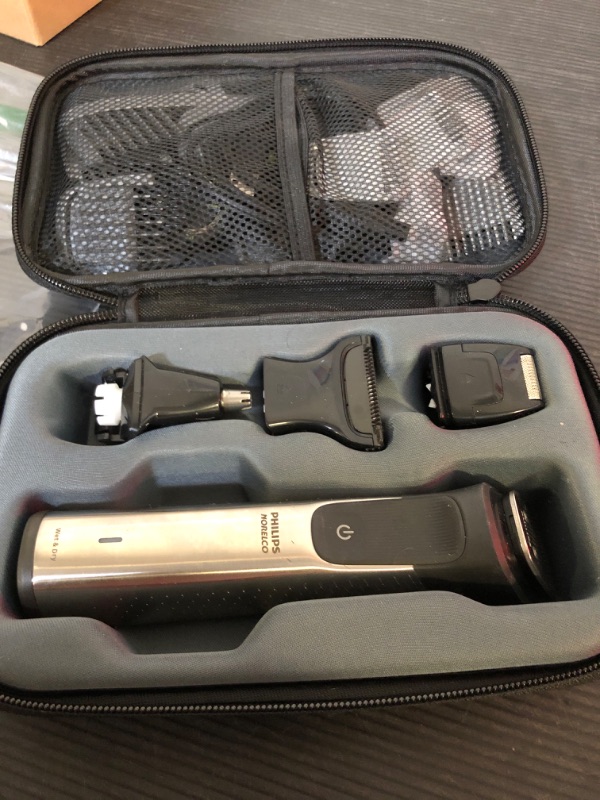 Photo 1 of Philips Norelco Multigroom 9000 Series, All-in-One Trimmer, Beard Trimmer and Hair Clipper, 25-Piece/27-Length Men's Grooming Kit for Beard, Face, Nose, Ear and Body, Travel Kit, MG9522/50