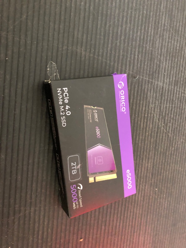 Photo 1 of ORICO e5000 2TB M.2 NVMe SSD, PCIe Gen4x4 with 5200MB/s Read 3600MB/s Write, 3D QLC NAND Internal Solid State Drive SLC Dynamic Cache, Compatible with Desktop, Laptop and Mini PC