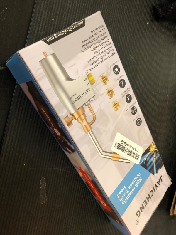 Photo 1 of Propane Torch Head,Trigger Start Mapp Gas Torch Head, JS12000 High Intensity Flame Welding Torch Head with Self Ignition and Flame Lock for Light Welding,Soldering,Brazing,Heating,Thawing and Cooking