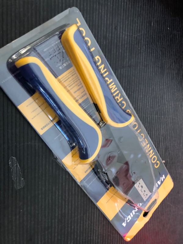 Photo 1 of Haisstronica Crimping Tool for Non-Insulated Open Barrel Terminals Receptacles,AWG 20-10 Ratchet Wire Crimper Tool,Wire Terminal Crimper HS-5327