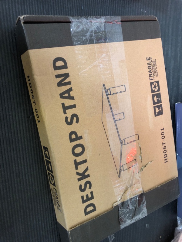 Photo 1 of Hemudu Monitor Stand Riser, 3 Height Adjustable Laptop Stand Riser , Monitor Stand Riser 11.8"x 8.1" Stand for PC, Computer, Laptop Clear HD06T-001