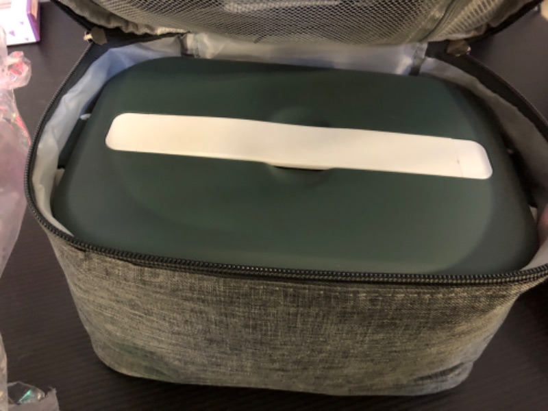 Photo 1 of Electric Lunch Box with 3 Temperature Levels, 100W Fast Heating heated lunch box, 12V/24V/110V 1.8L Portable Food Warmer for Office, Car, and Truck, Includes Upgraded Bag & Extra Compartments(Green)