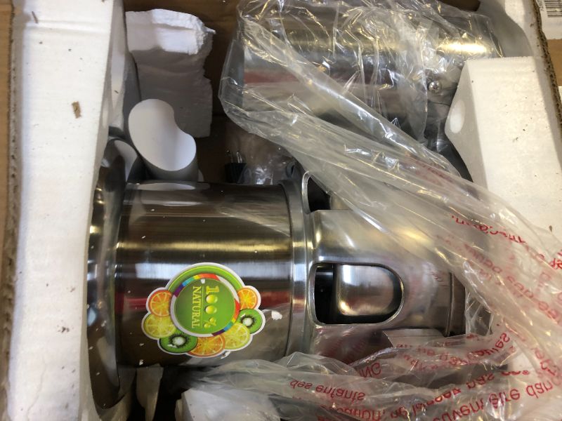 Photo 1 of WF-A3000 Juicer Machine, Fruit and Vegetables Juice Maker, Commercial Juice Extractor Stainless Steel Heavy Duty 110V 370W