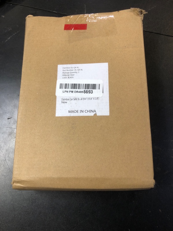 Photo 1 of Dalmbox Car  Safe for Pistols Small Handgun Lock Box with Key Lock Portable Travel Pistol Safe for Car, Home, Travel (9.4" X 6.4" X 1.8")