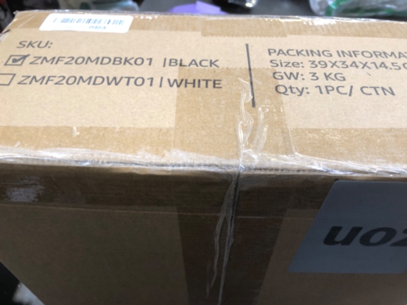 Photo 1 of ZMISHIBO Low Profile Ceiling Fans with Lights and Remote, 20 Inch Flush Mount Ceiling Fan with Light, 3000K-6000K Dimmable Fandelier LED Fan Light, 6 Wind Speeds Black Ceiling Fans for Bedroom