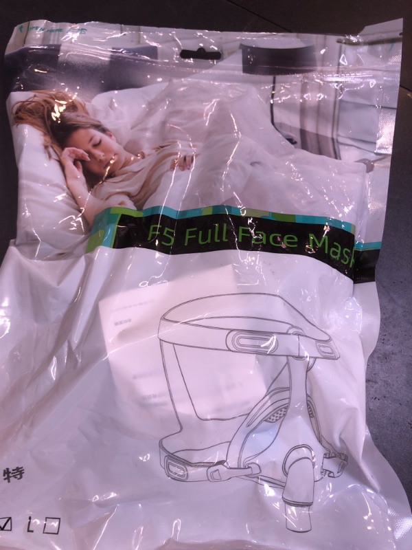 Photo 1 of CPAP Masks, Universal CPAP Full Face Mask Reuse Replacement Set for F20, Full Face Nasal CPAP Mask with Headgear, Elbow/Swivel and Cushion, Suitable for Various Models of CPAP Machines (M)