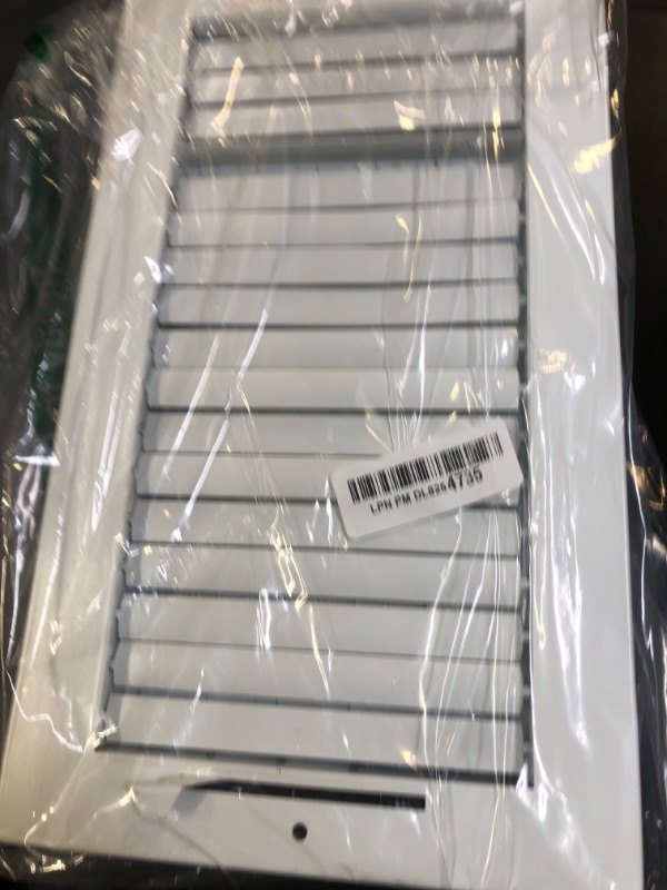12x4 Inch Adjustable Blade Sidewall/Ceiling Register – Heavy Duty Stamped Steel Air Vent Diffuser
