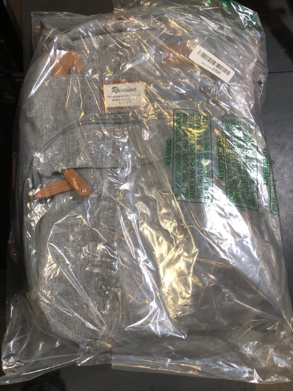 Photo 1 of RUVALINO Diaper Bag Backpack, Multifunction Travel Pack Maternity Baby Changing Bags, Large Capacity, Waterproof, Gray