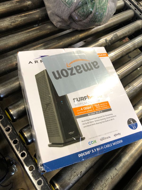 Photo 1 of ARRIS (SBG8300) - Cable Modem Router Combo - Fast DOCSIS 3.1 Gigabit & AC2350 WiFi ,Comcast Xfinity, Cox, Spectrum & more, 1 Gbps Max Internet Speeds , 4 OFDM Channels