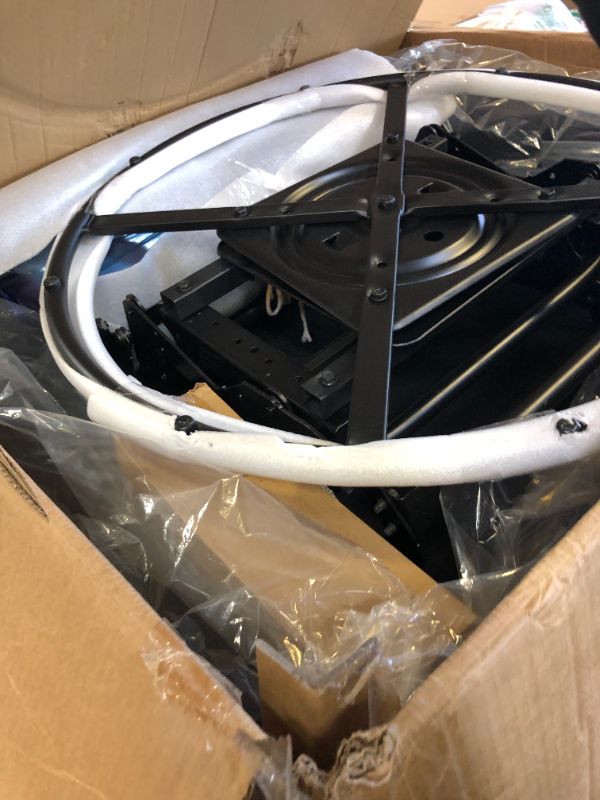 Photo 1 of YITAHOME Oversized Rocker Recliner Chair with Heat and Massage, Manual Reclining Chair with Overstuffed Armrest, Rocking Function and Side Pocket, Faux Leather Lazy Boy Recliner for Living Room,Brown3