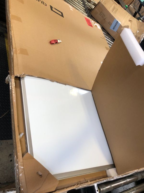 Photo 2 of Quartet Whiteboard, Dry Erase Board, Magnetic, 6' x 4', Nano-Clean Surface Resists Ink Stains, Accessory Tray and 1 Dry Erase Marker, Silver Aluminum Frame (SM537)